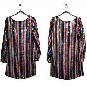 Crown Ivy multicolor sequence dress good condition